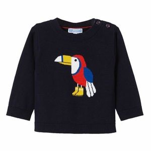 Jacadi 12M Boys Intarsia Manet Sweater